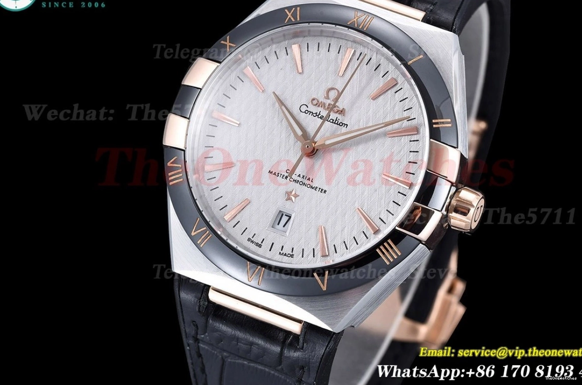 Dial GDF LE 41mm Ceramic Constellation RG White MY8215 0225